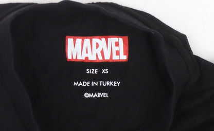 Preloved Marvel Unisex Black XS T-Shirt Thor Design - Detail