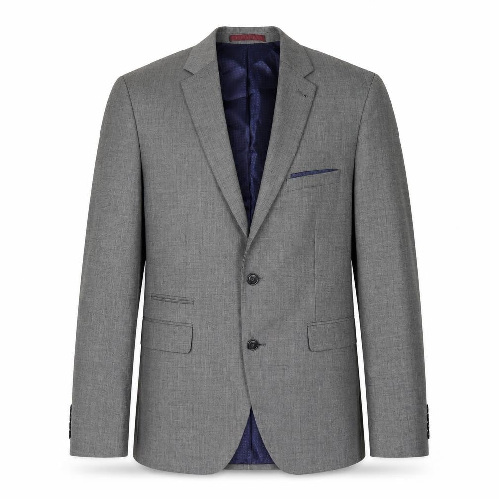 Burton Menswear Grey Blazer - 40R, Men's Tailored Fit