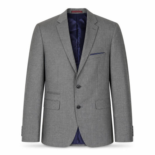 Burton Menswear Grey Blazer - 40R, Men's Tailored Fit