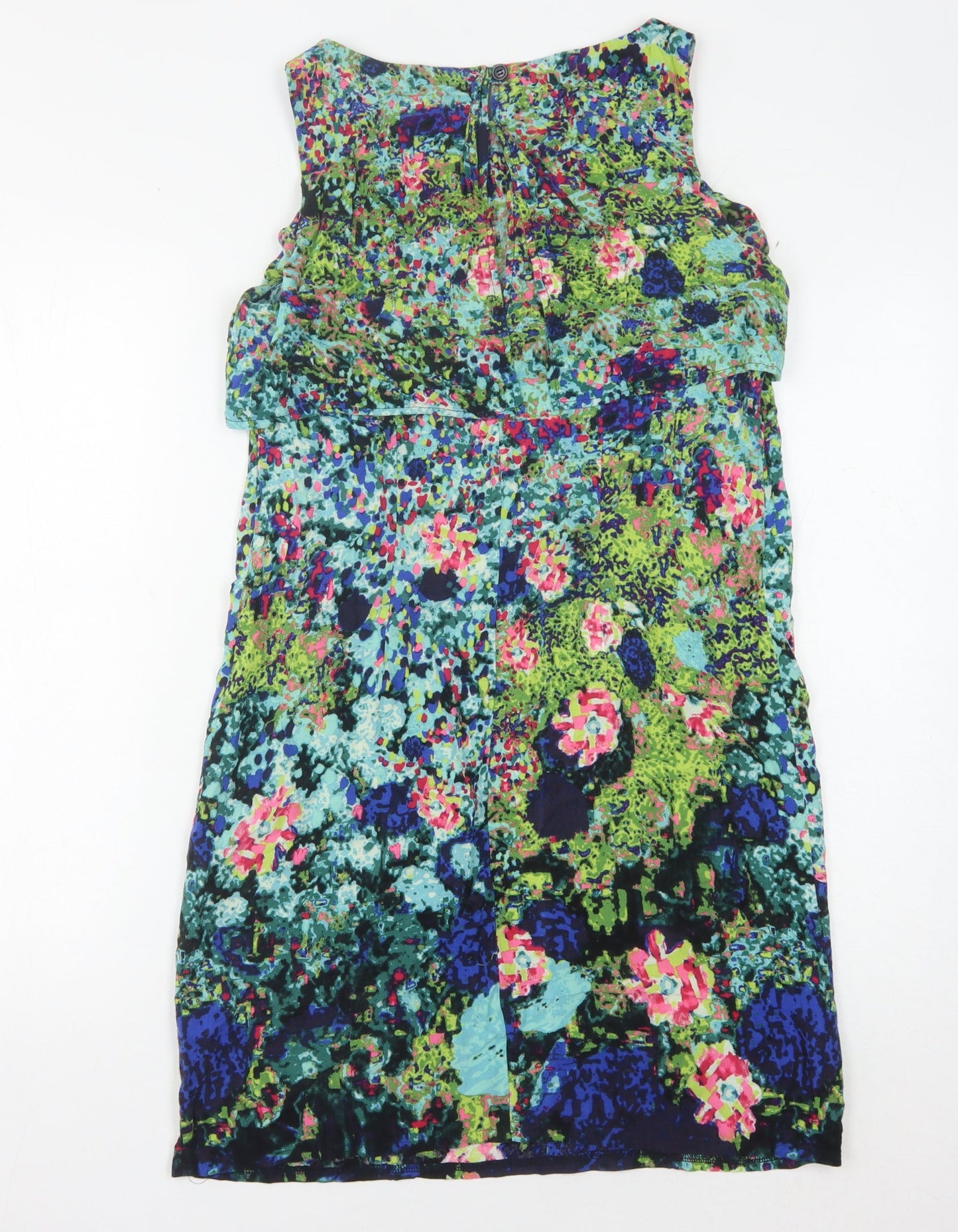 Warehouse Women's Multicoloured Floral Dress Size 12