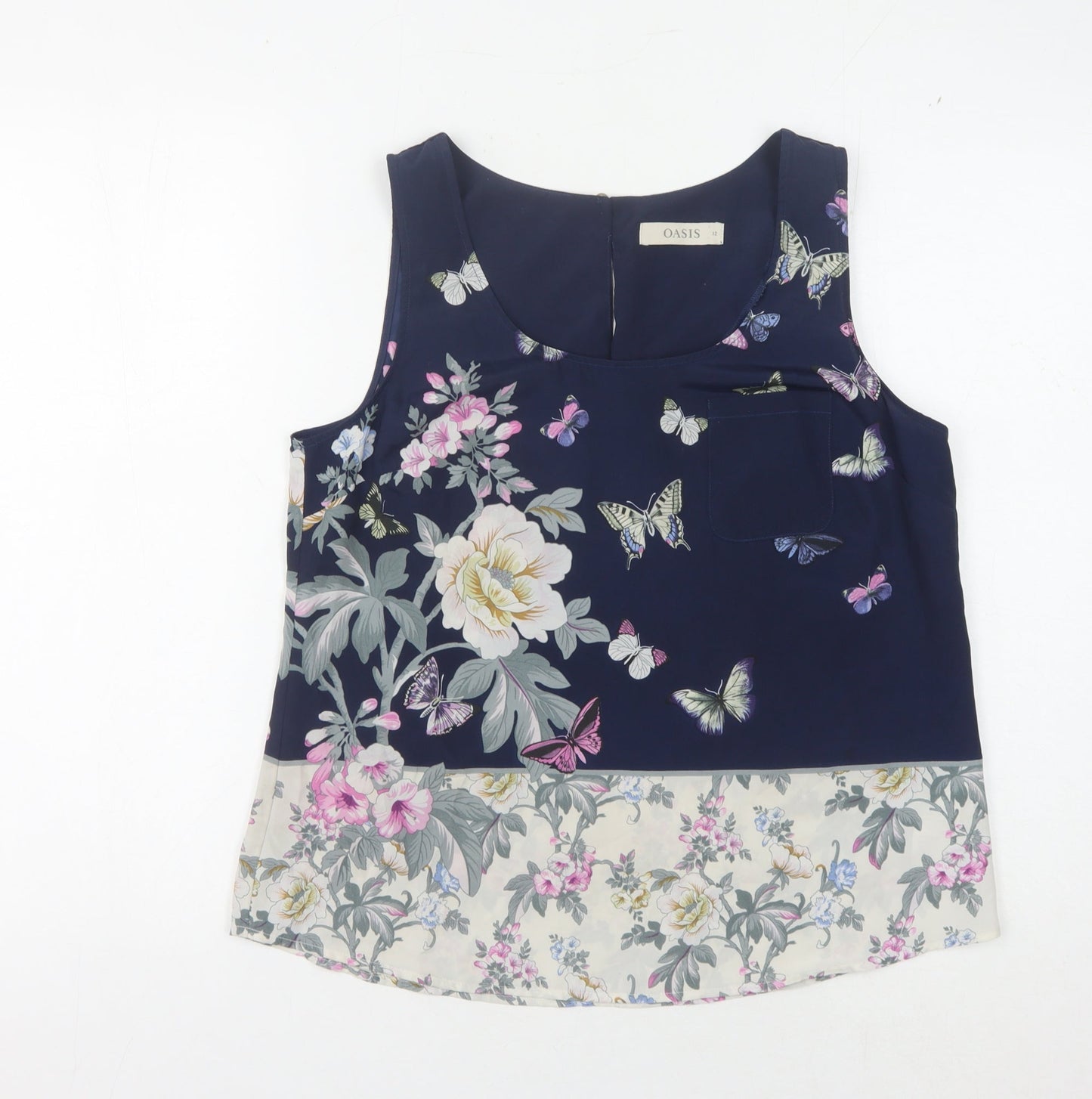 Oasis Women's Multicoloured Floral Tank Top Size 12