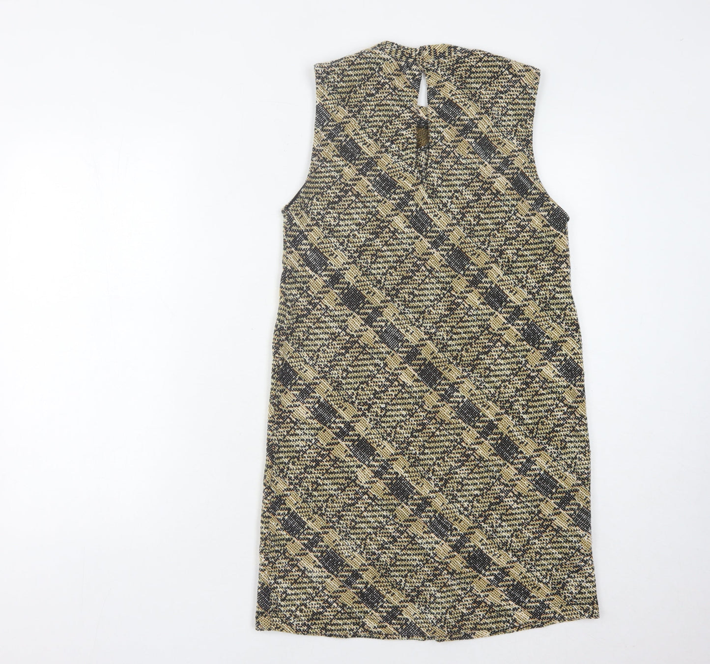 MNG Women Multicoloured Check Sleeveless Dress