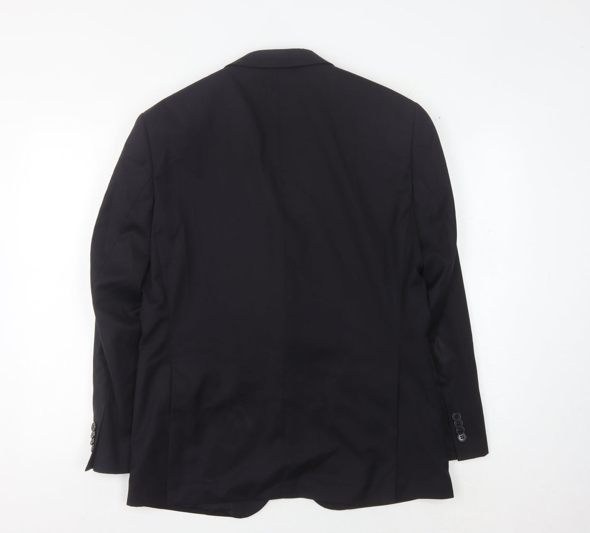 Bäumler Men's Blue Single Breasted Wool Suit Jacket Size 48