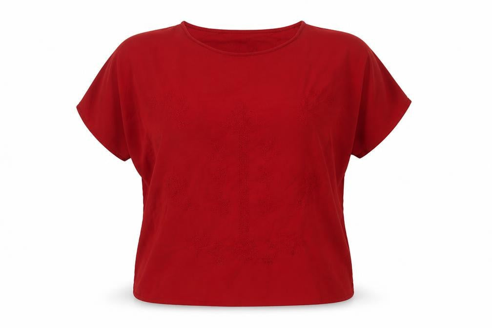 Marks & Spencer Women's Red Top, Size 16