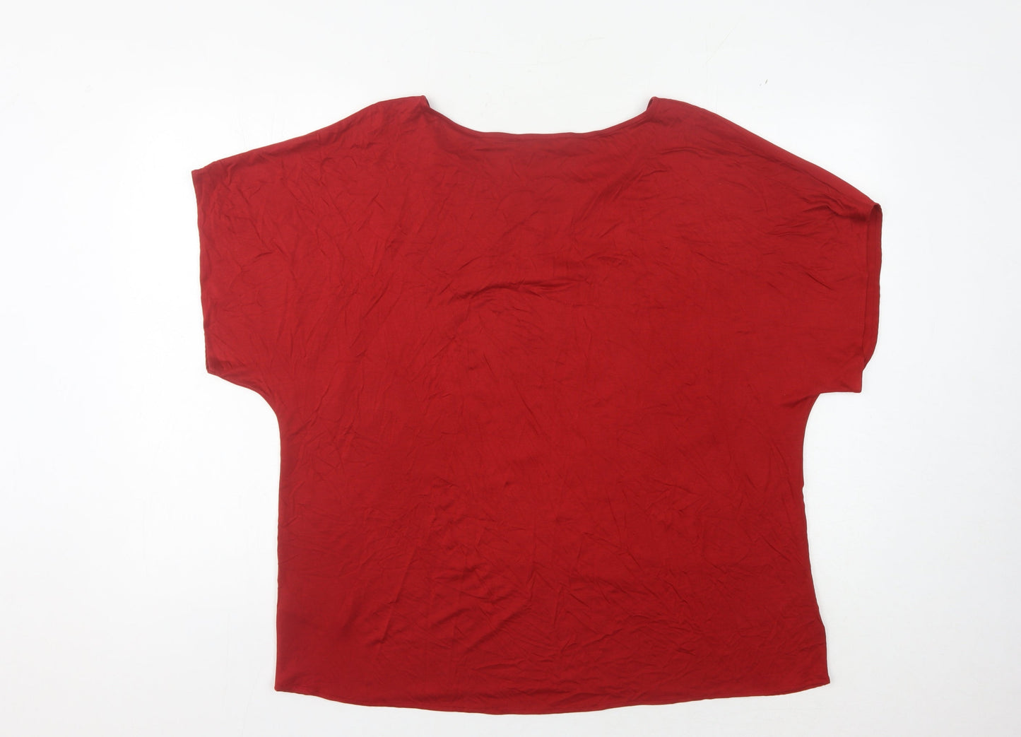 Marks and Spencer Women's Red Top, Size 16