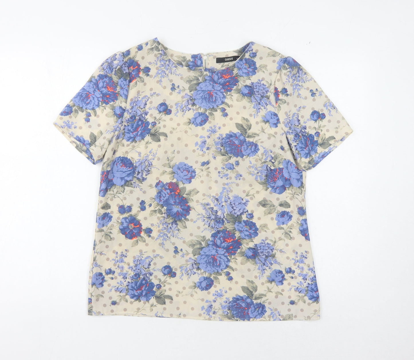 Oasis Women's Multicoloured Floral Top, Size 10