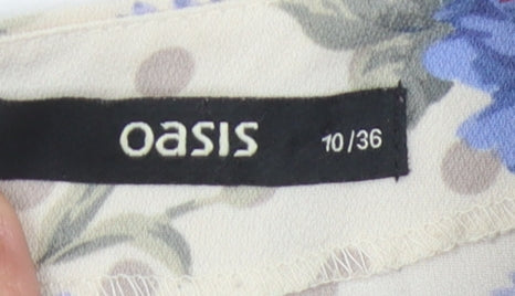 Oasis Women's Multicoloured Floral Top, Size 10
