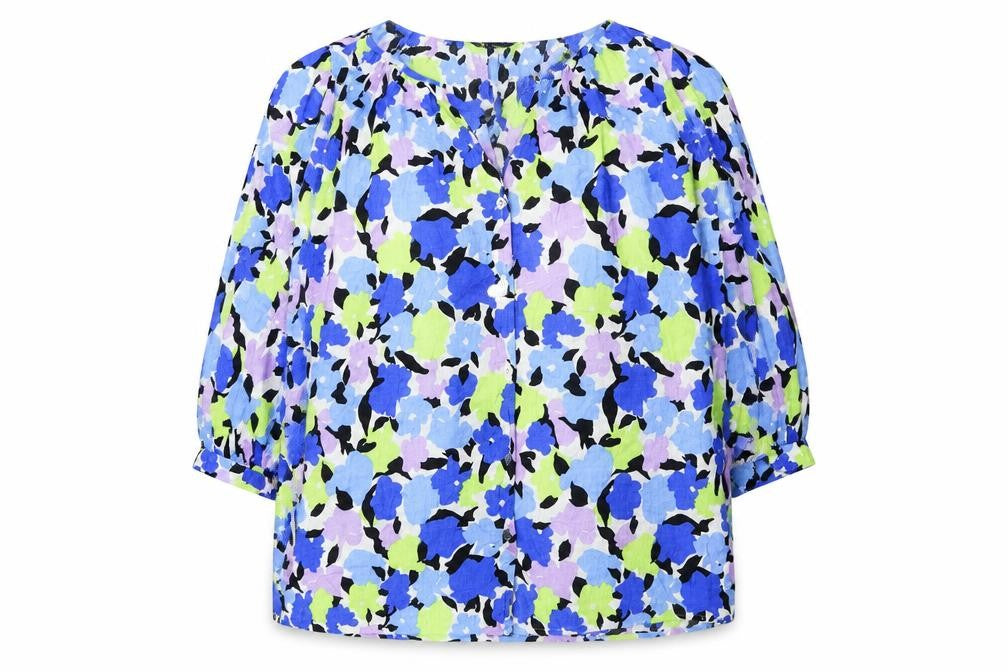 Marks & Spencer Women's Multicoloured 3/4 Sleeve Floral Blouse