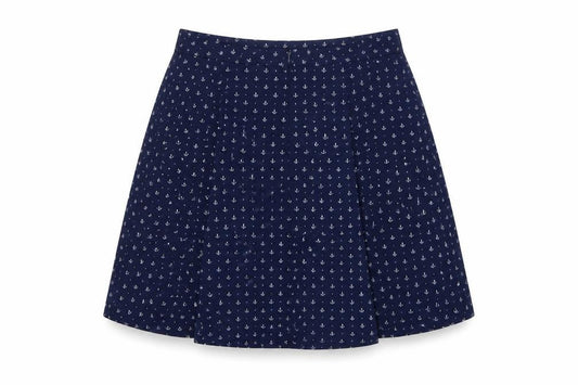 Yumi Women's Blue A-Line Skirt, Size 10, Mid-Rise