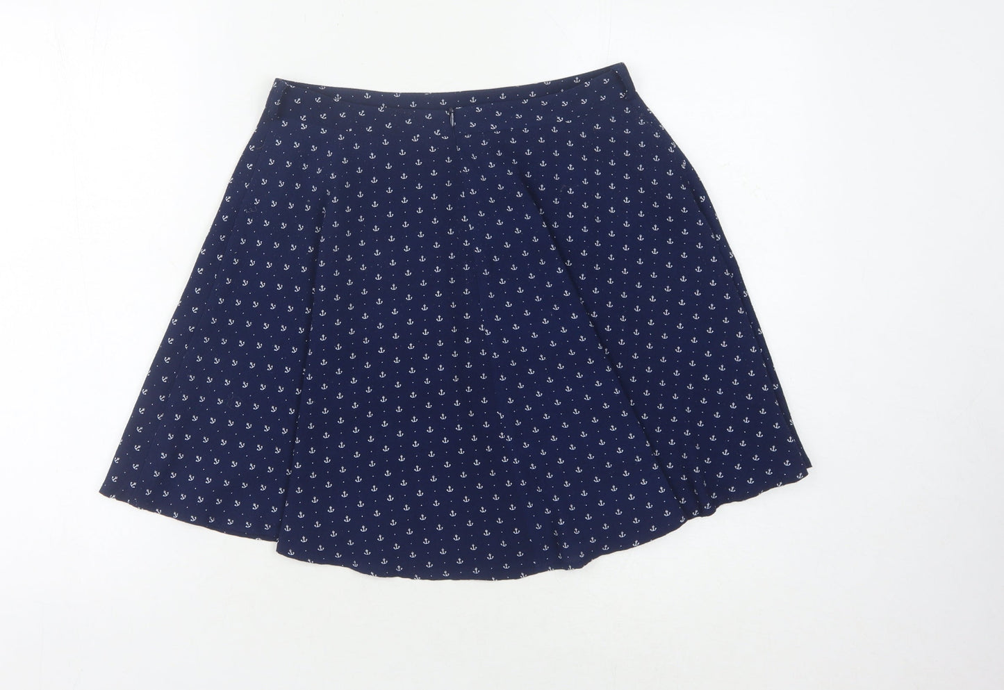 Yumi Women's Blue A-Line Skirt, Size 10, Mid-Rise