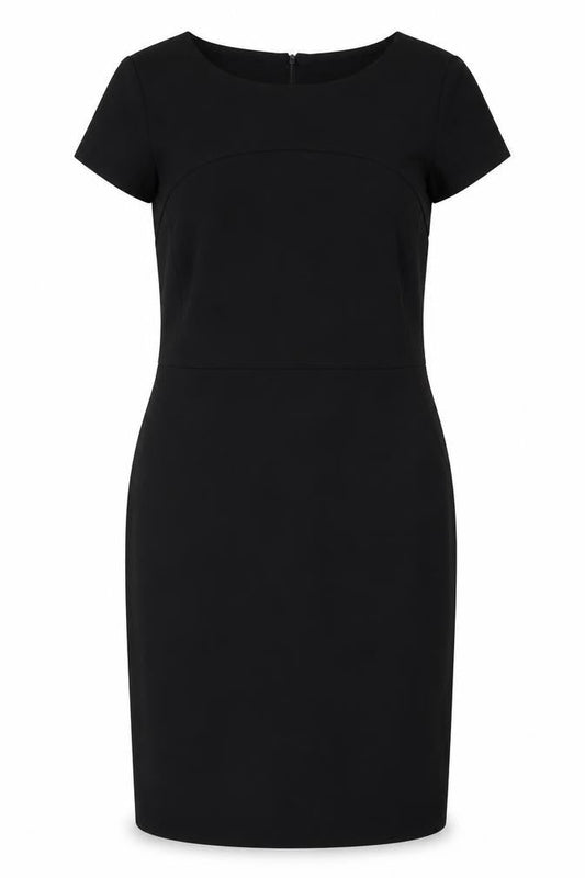 Simon Jersey Women's Black Sheath Dress Size 12 Workwear