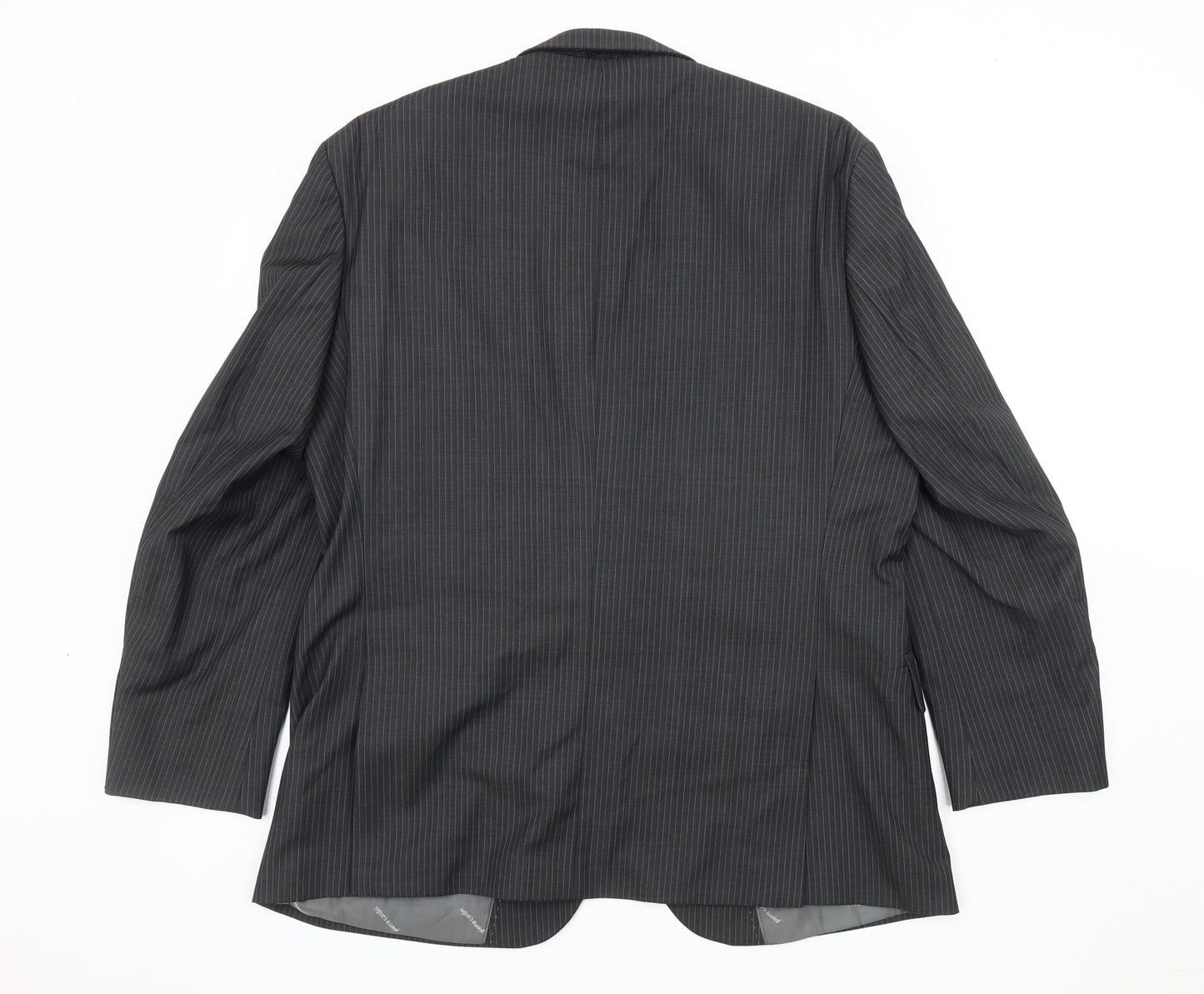 Pierre Cardin Men's Grey Striped 44 Short Suit Jacket