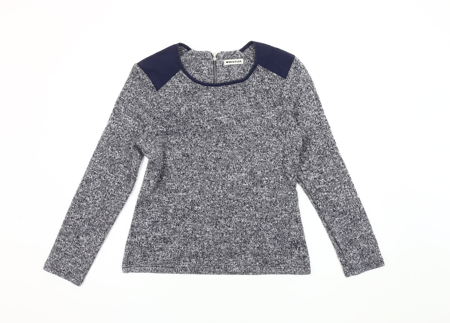 Whistles Women's Black Long Sleeve Knit Jumper, Size 12