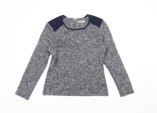 Whistles Women's Black Long Sleeve Knit Jumper, Size 12