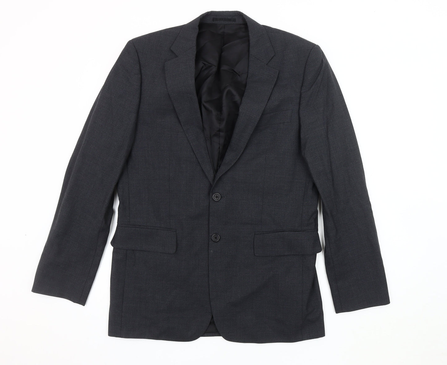 Jaeger Men's Grey Regular Fit Blazer 38R Jacket