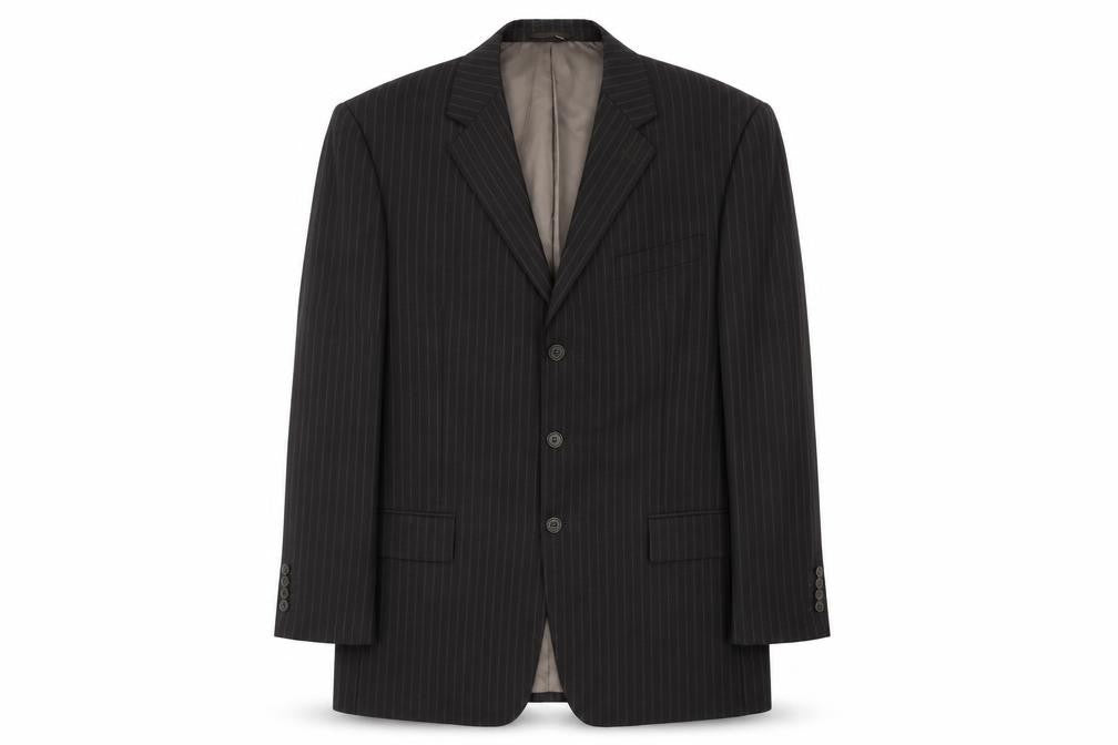 Austin Reed Men's Brown 42R Suit Jacket, Classic Striped