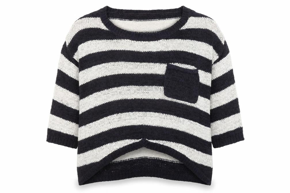 White Label Women's Multicoloured Striped Knit Jumper Size 10