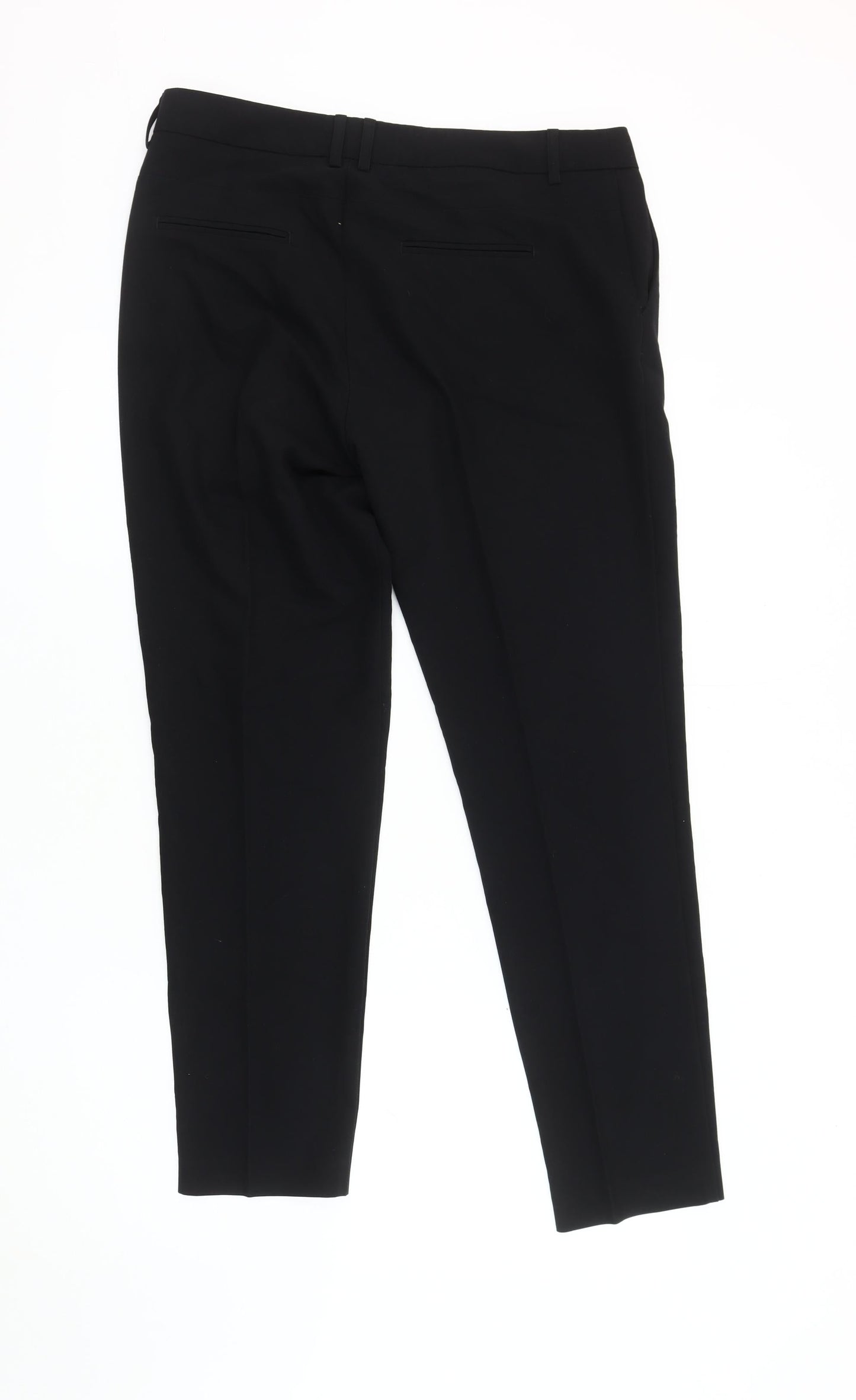 Next Women's Black Straight Leg Trousers Size 12