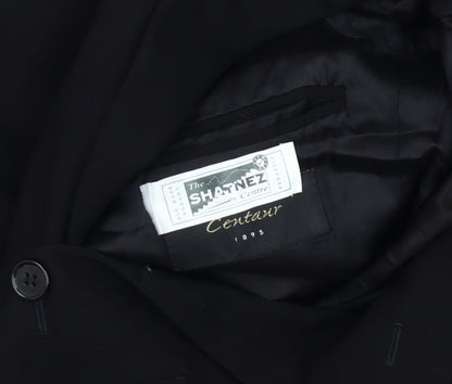 Centaur Men's Black Wool Regular Fit Jacket 40R