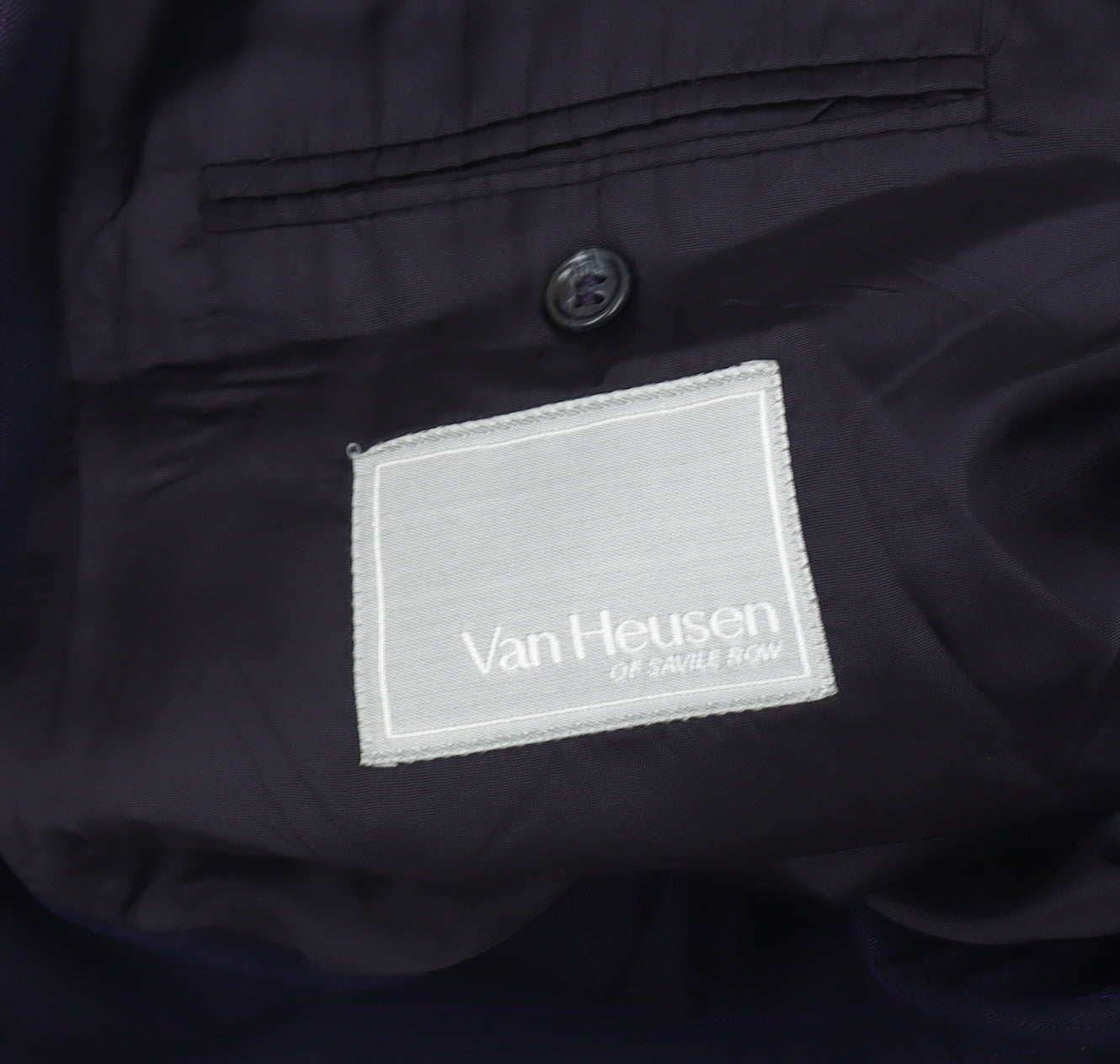 Van Heusen Men's Blue Striped Blazer, 46R, Formal
