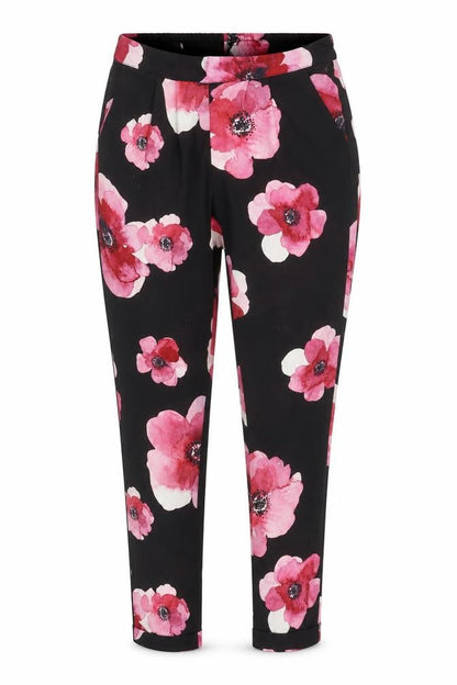 RJR.John Rocha Women's Floral Trousers, Size 10, Black