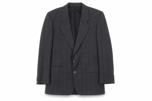 Dunn & Co Men's Grey Striped Blazer 40R, Classic