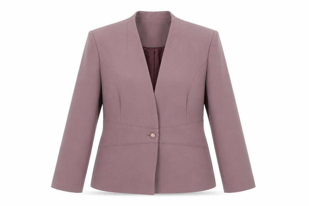 Eastex Women's Purple Single-Breasted Blazer Size 12