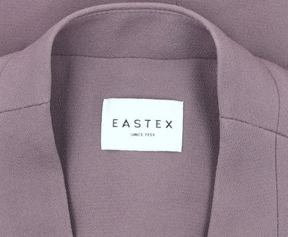 Eastex Women's Purple Single-Breasted Blazer Size 12