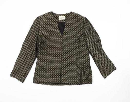 Eastex Women's Black Geometric Jacket UK 10