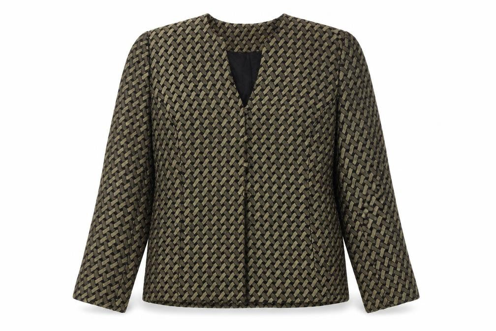 Eastex Women's Black Geometric Jacket UK 10