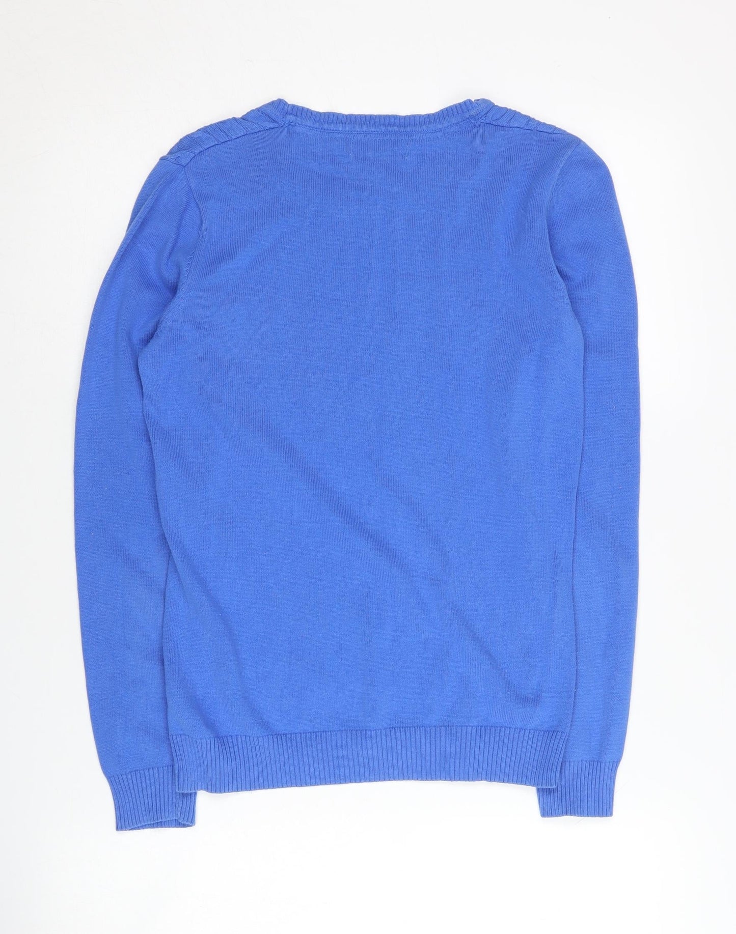 Tulchan Women's Blue Cable-Knit Pullover Jumper