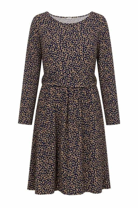 Boden Women's Multicoloured Animal Print Dress Size 14