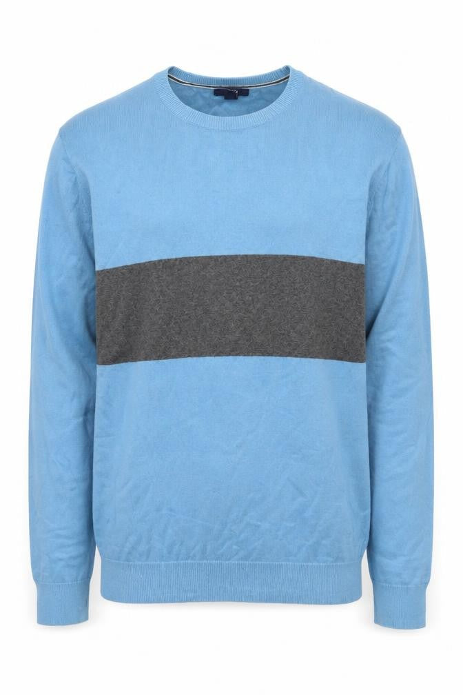 Gap Men's Blue Cotton Pullover Jumper Size L