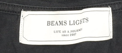 BEAMS Womens LIGHTS Black Basic T-Shirt Size 10