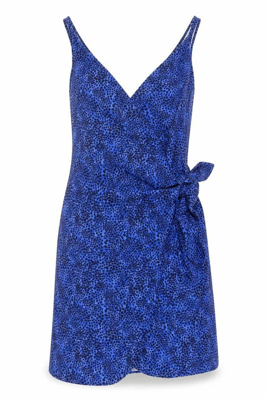 Blue Animal Print Wrap Dress by & Other Stories