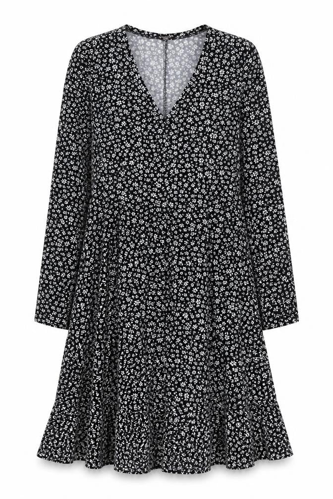 QED London Women's Black Floral Dress Size 10
