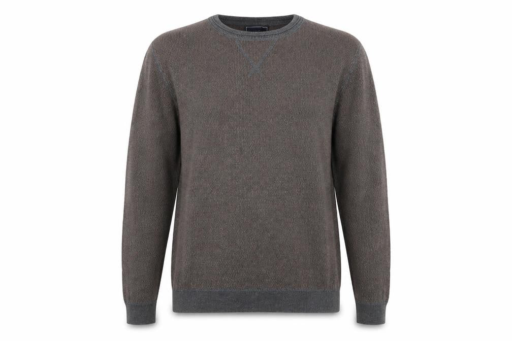 John Lewis Men's Brown Cotton Pullover Jumper M