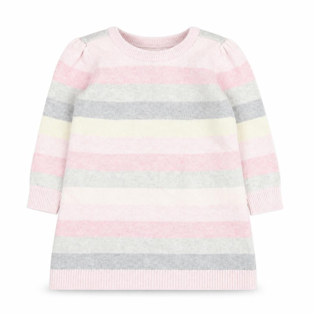 Baby Gap Girls Pink Striped Cotton Tunic Jumper 2 Years