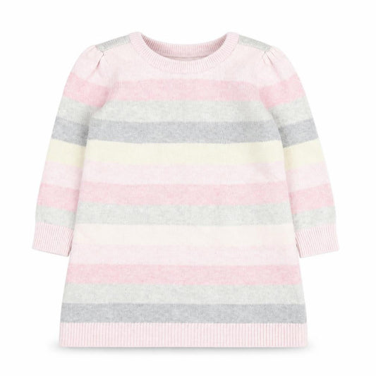 Baby Gap Girls Pink Striped Cotton Tunic Jumper 2 Years