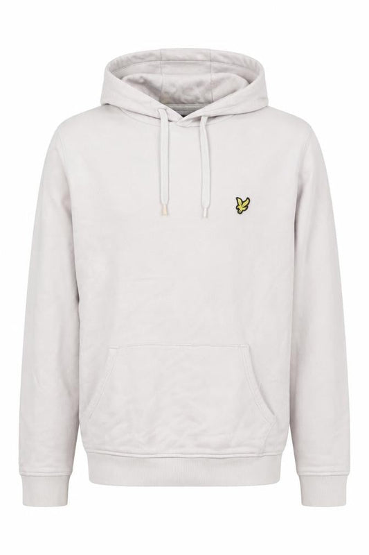 Lyle & Scott Men's Ivory Hoodie M Pullover Logo Style