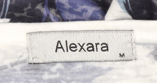 Alexara Women's Blue Floral Long Sleeve T-Shirt