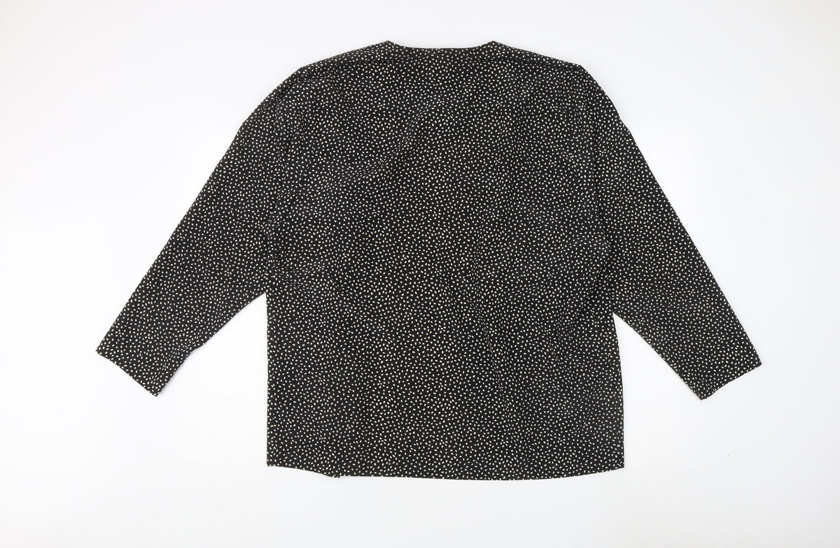 Alexon Women's Black Polka Dot Jacket L