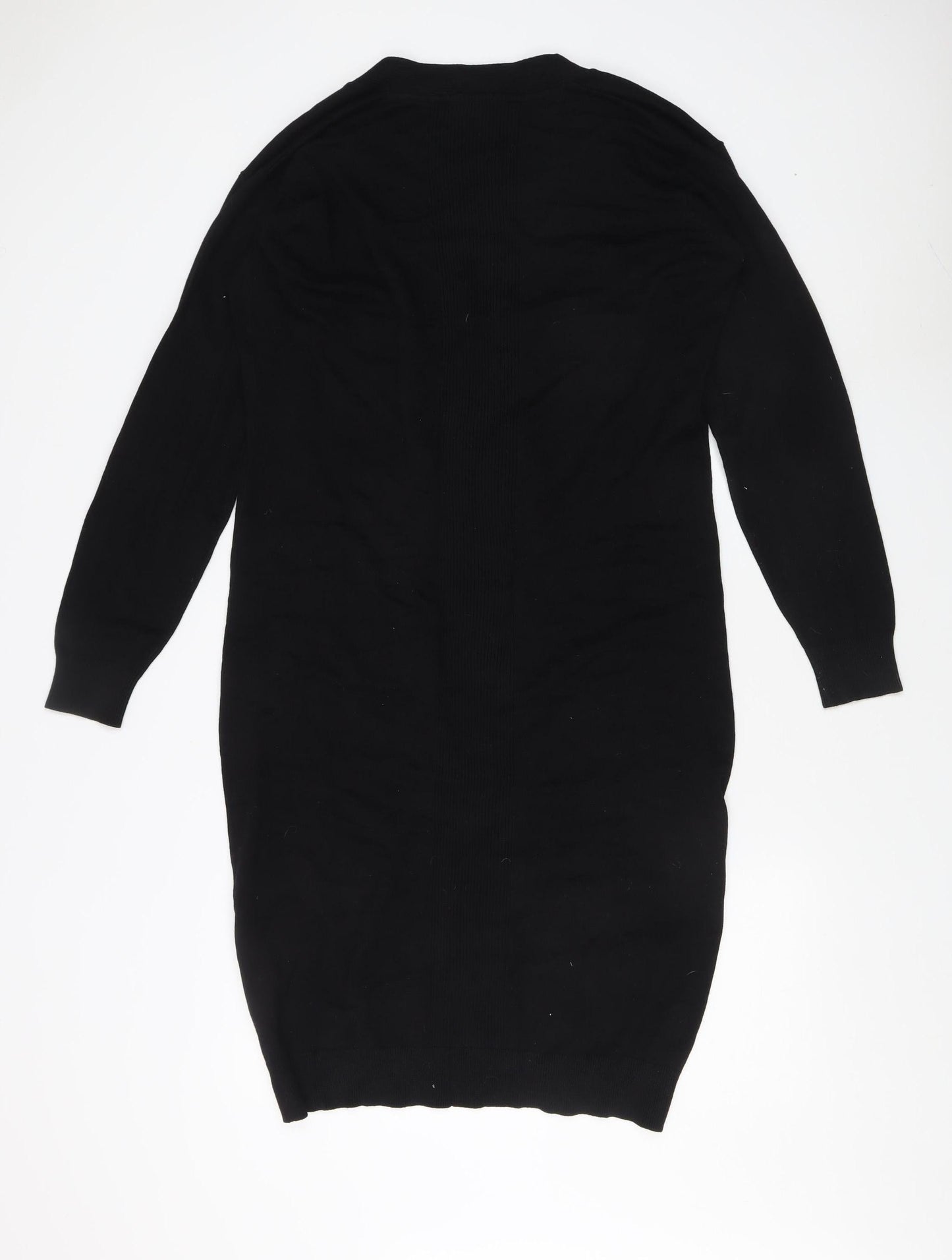 Capsule Women's Black V-Neck Jumper Size 16/18