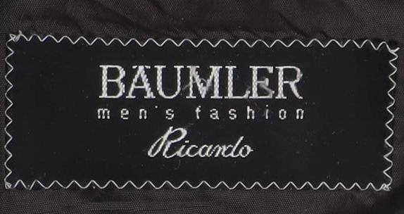 Baumler Men's Grey Check Blazer Jacket Size 48S