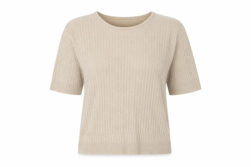 Viyella Women's Beige XL Basic Knit Top