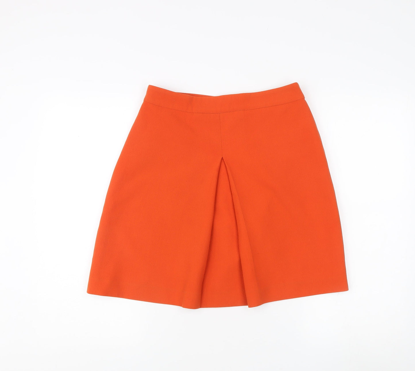 Warehouse Women's Orange A-Line Skirt Size 10