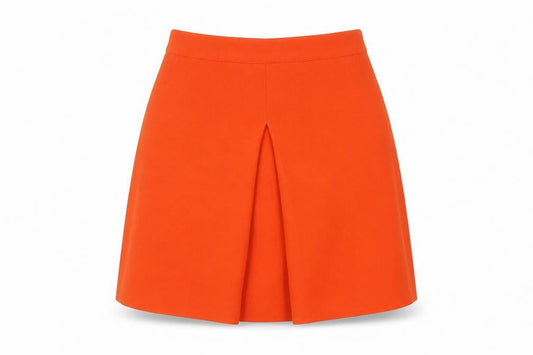 Warehouse Women's Orange A-Line Skirt Size 10