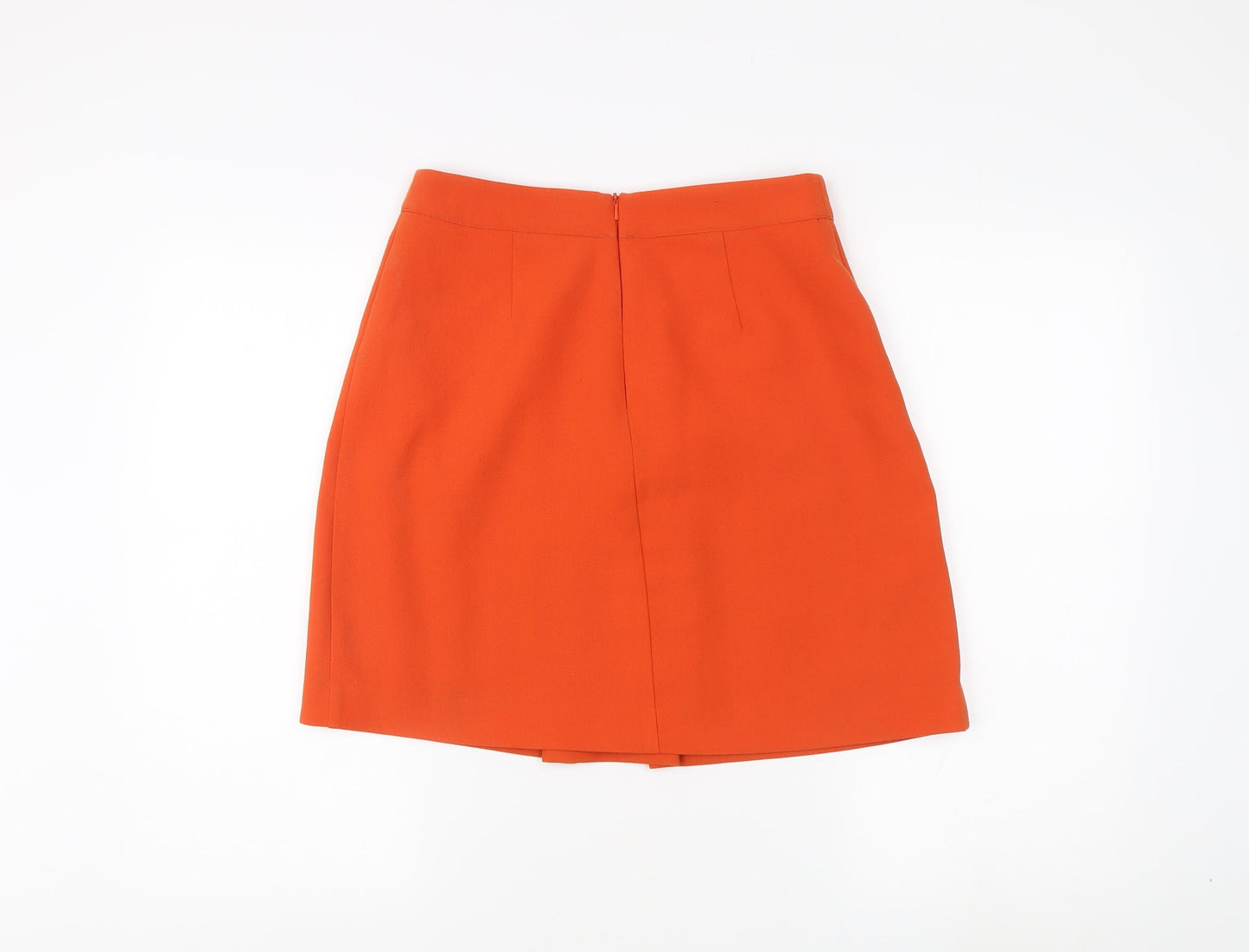 Warehouse Women's Orange A-Line Skirt Size 10