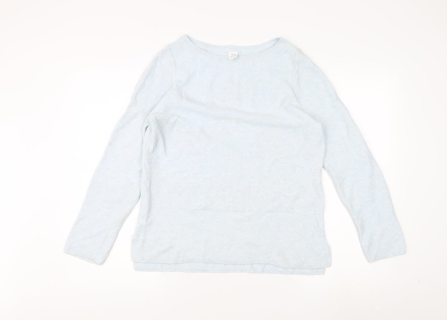 John Lewis Women's Blue Cotton Pullover Jumper Size 12