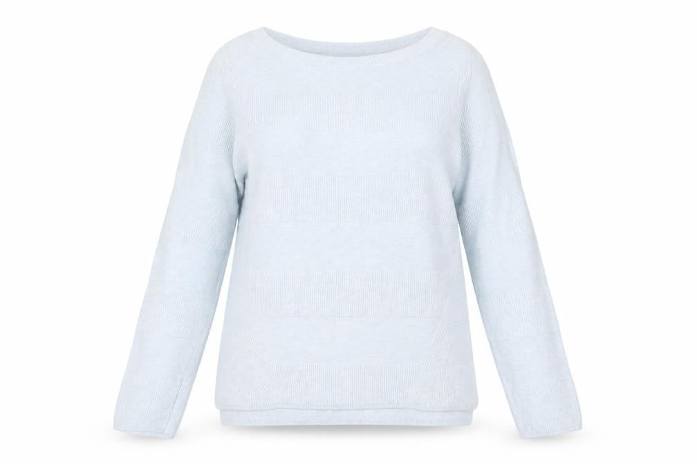 John Lewis Women's Blue Cotton Pullover Jumper Size 12